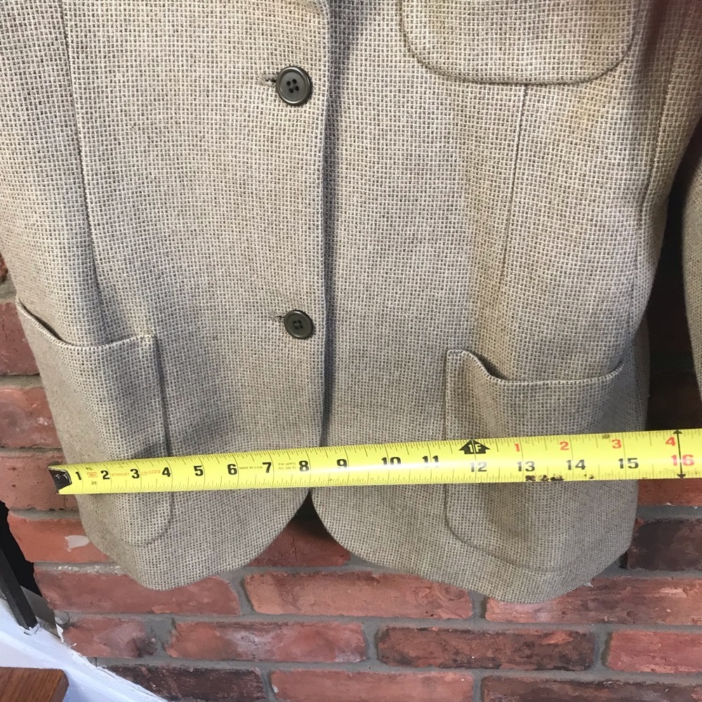 Giorgio Armani Jeans Y2K Wool Blazer Jacket Boxy Single Breast Lined Sport Coat - Picture 12 of 15